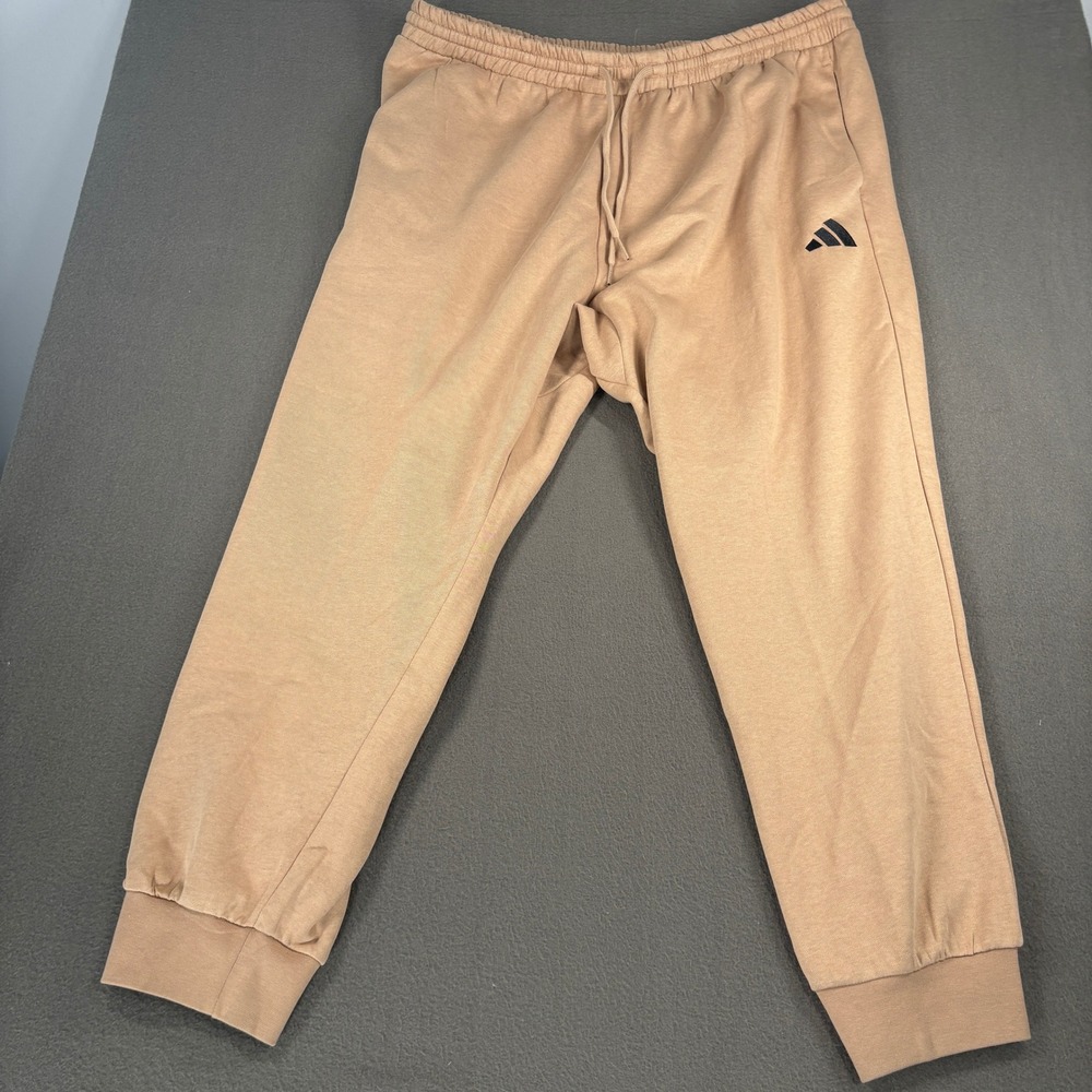 Adidas Feel Cozy Tapered Leg Pants Mens Size 2XL Brown JX5665